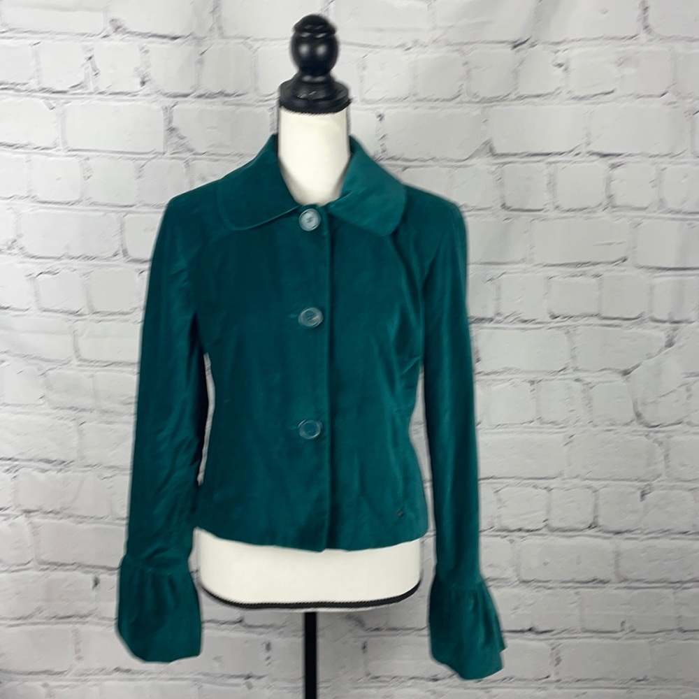 NWOT Black RIVET Velvet Jacket Sz Medium
